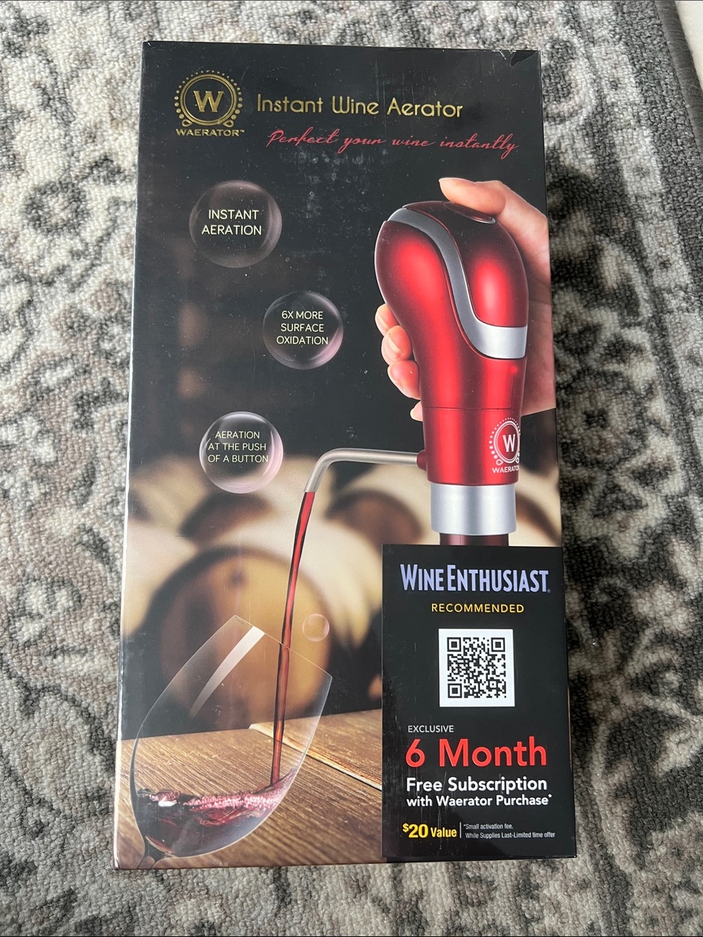 Instant Wine Aerator - Red